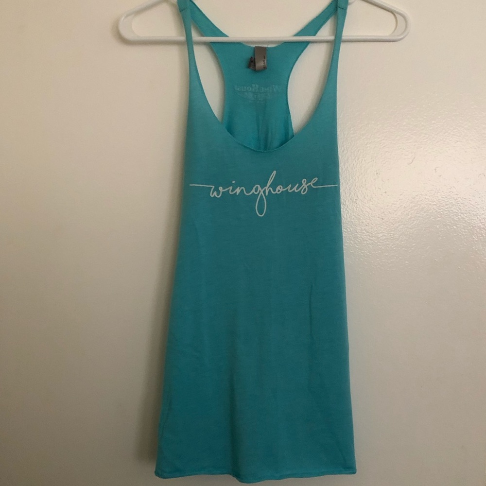 Winghouse blue tank top